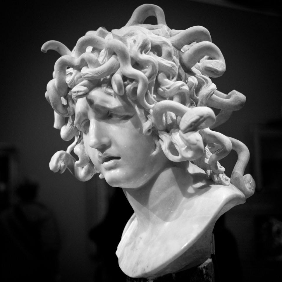 large medusa statue