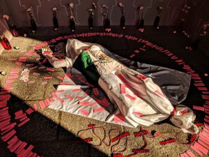 Altar to commemorate victims of femicide, Día de Muertos, Puebla