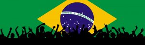 Bandeira nacional patriótica do Brasil. Cortesia de Pete Linforth e Pixabay