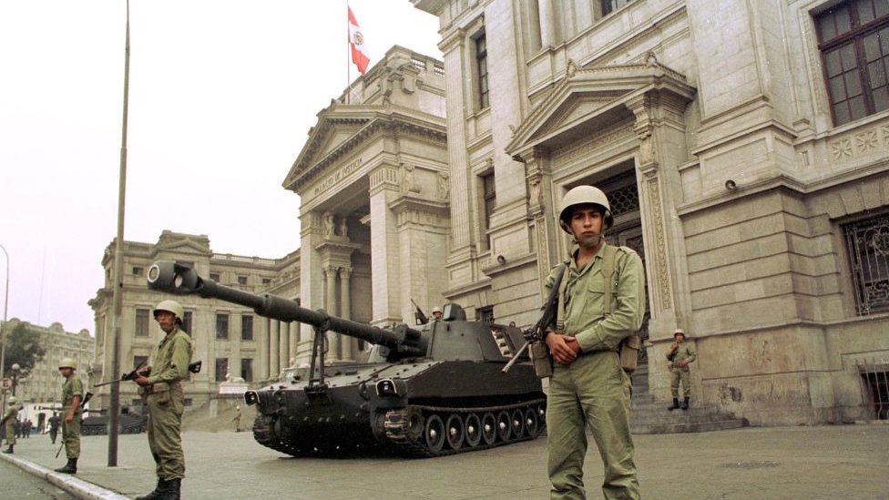 Government Palace, Peru after the 1992 self-coup d'état
