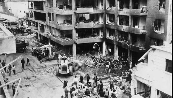 Destruction caused by the Tarata bombing 