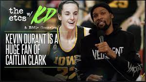 Photo of Kevin Durant commenting on Caitlin Clark's performance courtesy of 