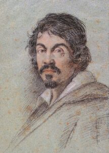 “Portriat of Caravaggio” | A drawing of Michelangelo Merisi da Caravaggio | 1621 | Ottavio Leoni | Courtesy of Biblioteca Marucelliana