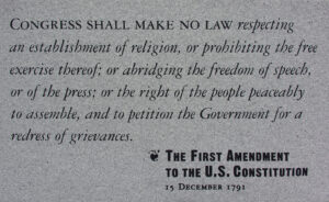 "The First Amendment to The U.S. Constitution"