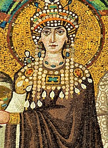 A mosaic representation of Empress Theodora: powerful ruler of Byzantine | Courtesy of Byzantine Art Project