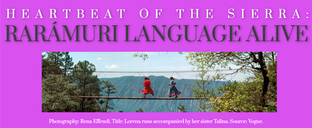 The featured image above contains the title and a photography of two Indigenous women running across a bridge.